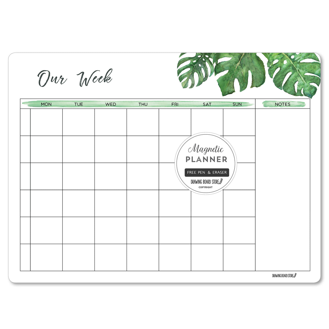 FAMILY WEEK PLANNER  Monstera