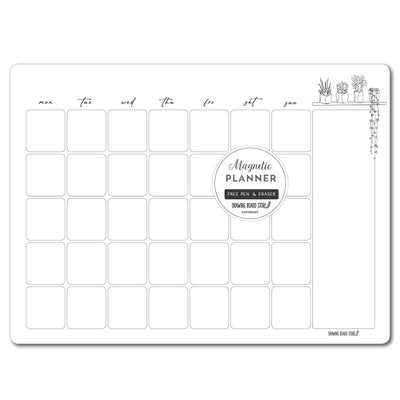 MONTHLY PLANNER  LINE SERIES Plants